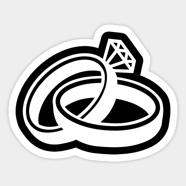 Rings Sticker by Designzz